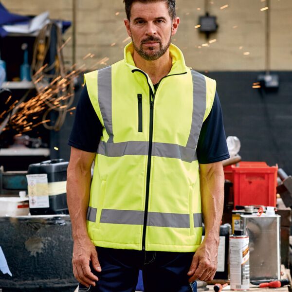 Hi-vis softshell gilet (HV006) Thumbnail