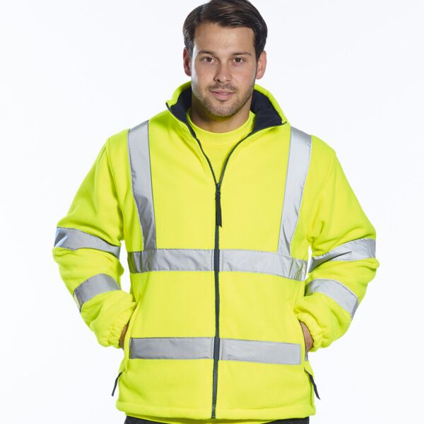 Hi-vis mesh lined fleece (F300) Thumbnail
